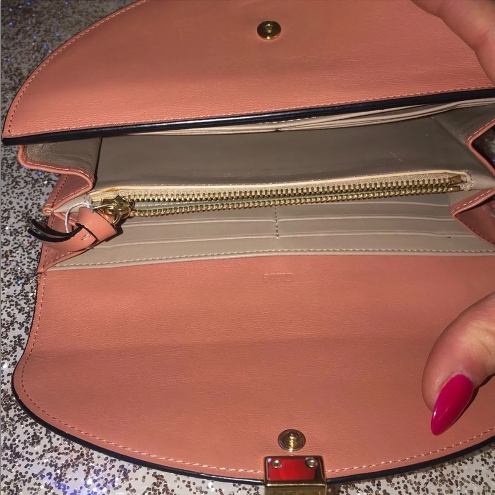 Chloe Double flap long wallet EUC